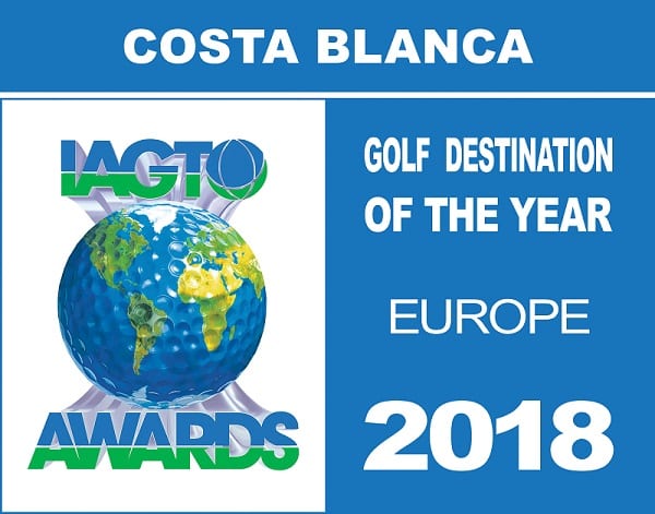 Costa Blanca has been awarded IAGTO’s “European Golf Destination of the Year” 2018