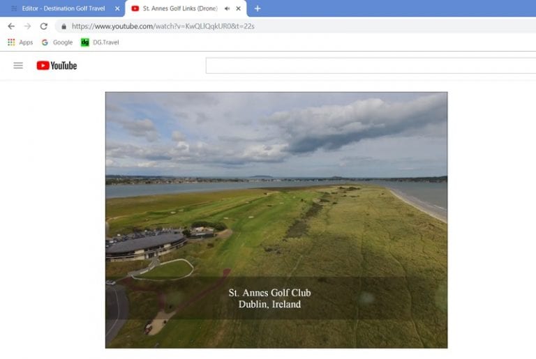 Video of St. Annes Golf Club, Ireland.