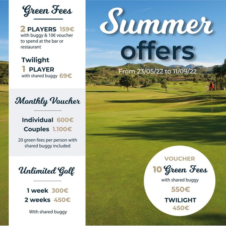 Marbella Golf Club Summer golf offers