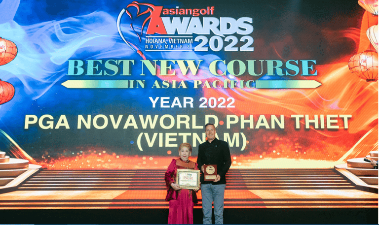 PGA NovaWorld Phan Thiet continues to impress with  ‘Best New Course in Asia Pacific’ at 2022 Asian Golf Awards