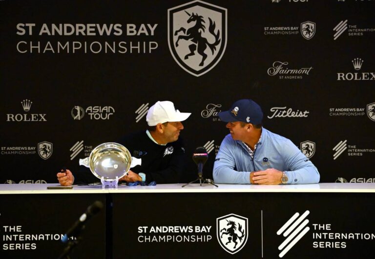 Sergio Garcia and Paul Casey ahead of The International Series at Fairmont St Andrews