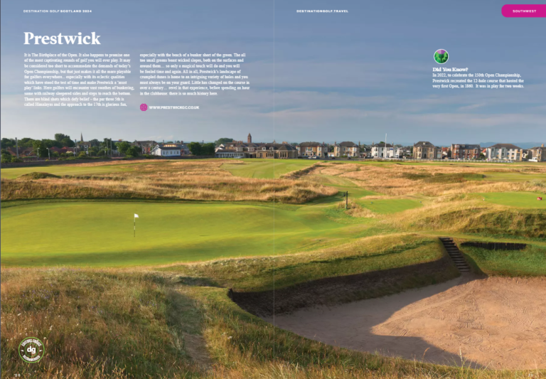 PRESTWICK GOLF COURSE – THE BIRTHPLACE OF THE OPEN