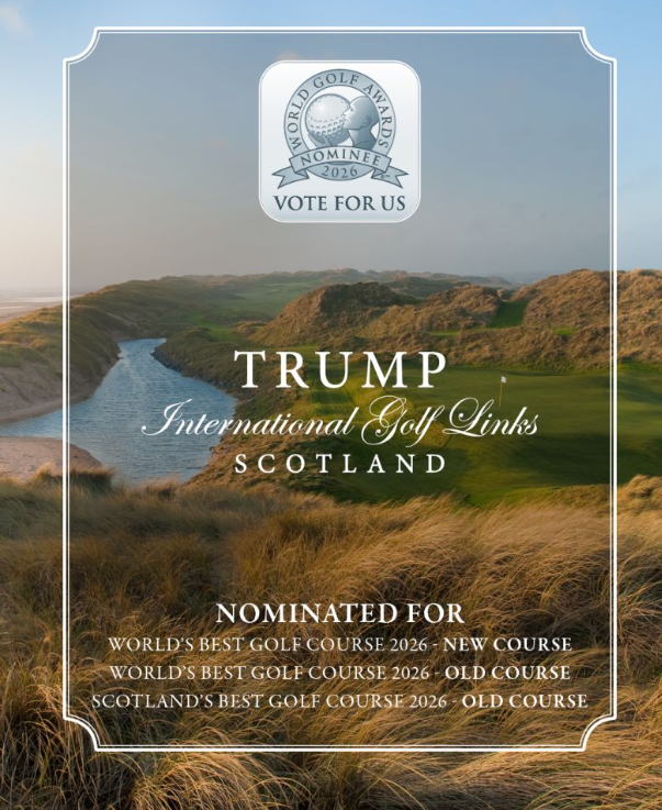 Trump International Scotland world golf awards 2026