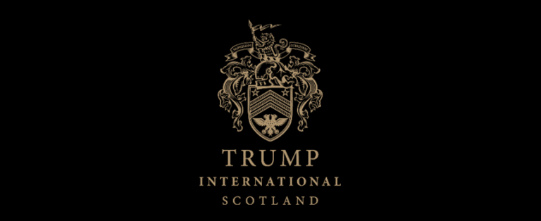 Trump international logo black scotland